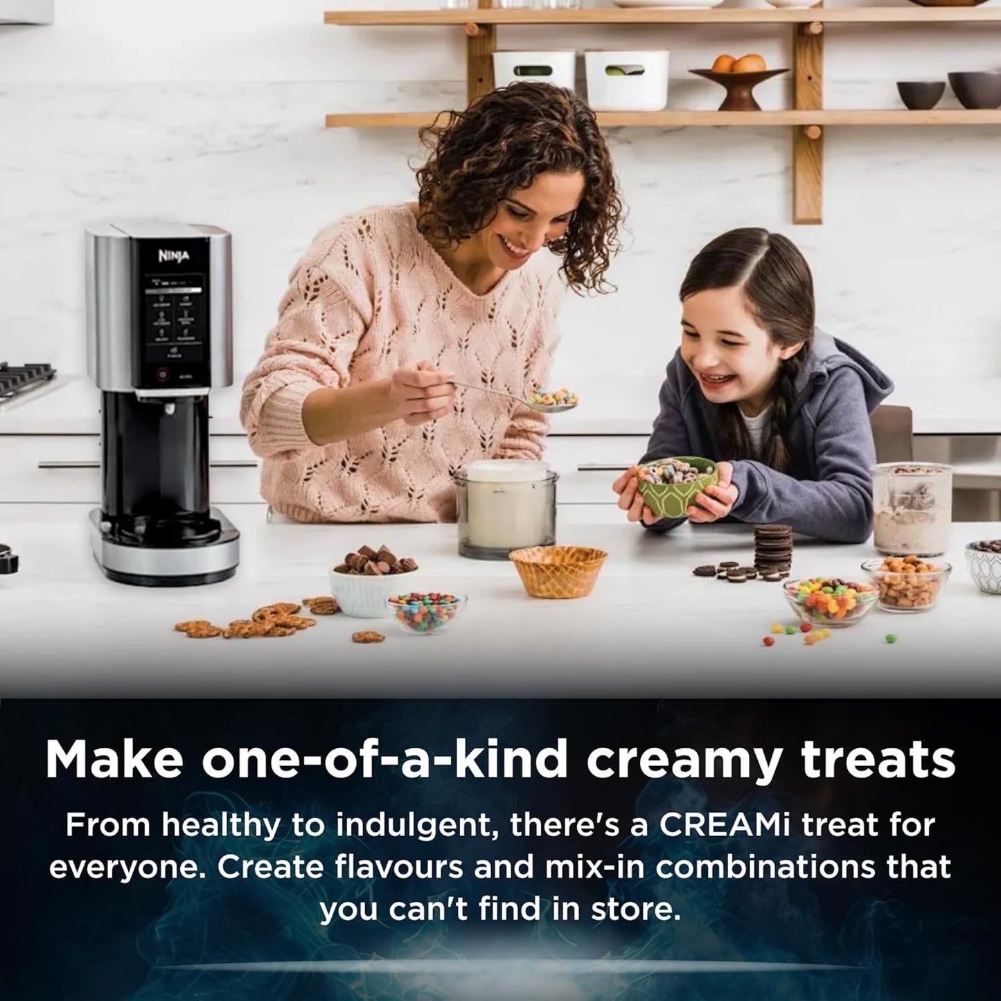 Ninja CREAMi Ice Cream Maker, Frozen Dessert Machine, Makes Icecream, Gelato, Frozen Yoghurt & More - New Condition