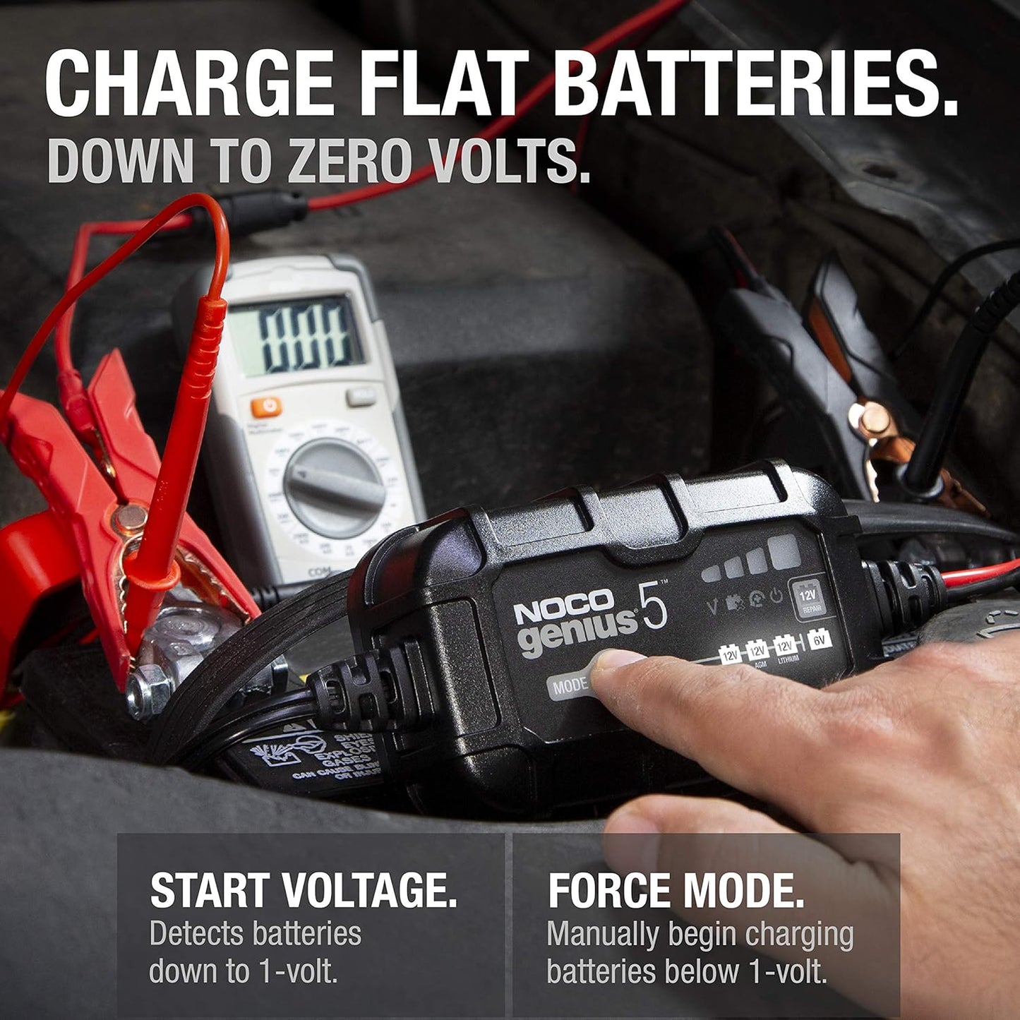 NOCO GENIUS5: 5A 6V/12V Smart Battery Charger - New Condition