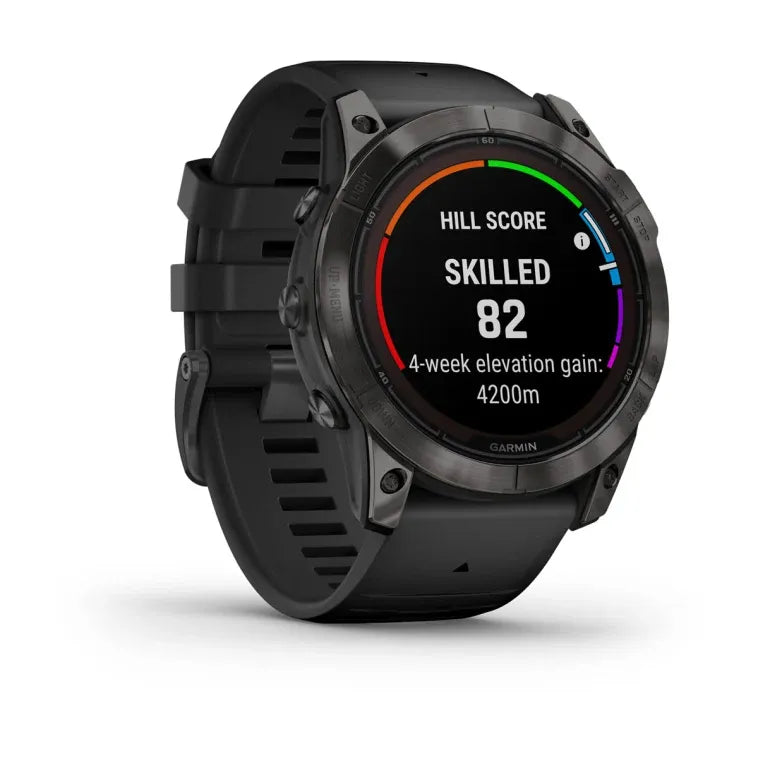 Garmin Fenix 7X Pro Sapphire Solar Carbon Gray DLC Titanium - Good Condition