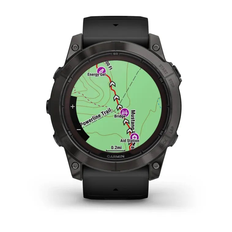 Garmin Fenix 7X Pro Sapphire Solar Carbon Gray DLC Titanium - Good Condition