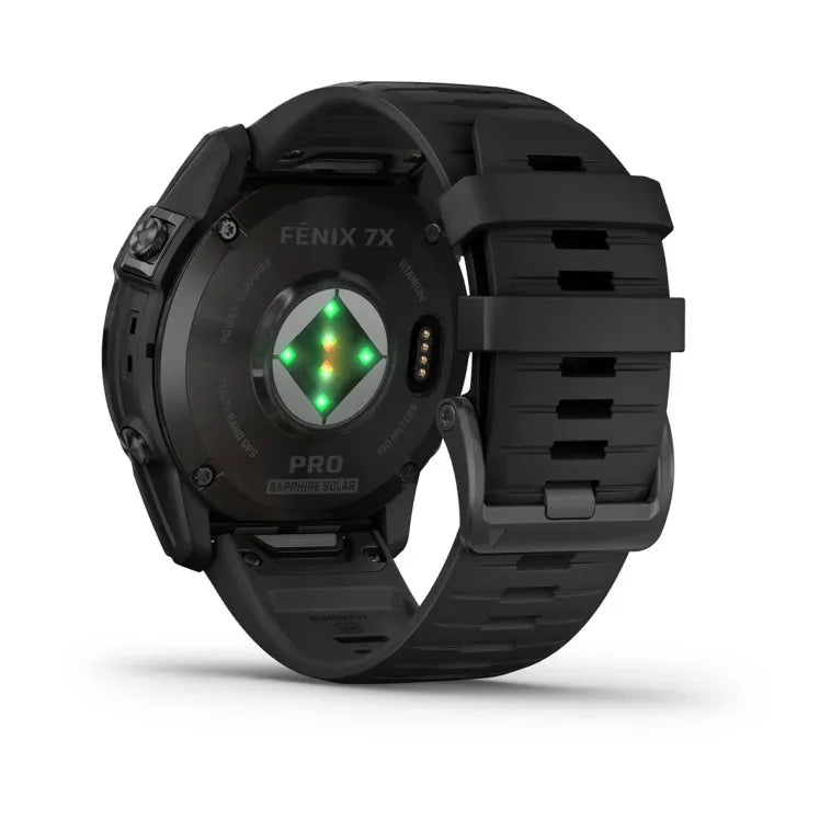 Garmin Fenix 7X Pro Sapphire Solar Carbon Gray DLC Titanium - Good Condition